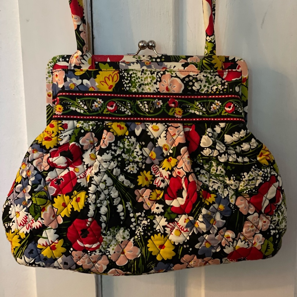 Vera Bradley large floral clasp bag